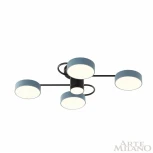 Потолочная люстра на штанге Arte Milano Ferrara 253039/4+1 Bk/Gr (LED, 220V, круглые)