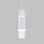 Подвесной светильник Eurosvet Bento 50204/1 LED белый/матовое серебро (220V, на проводе, круглые)