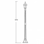 Наземный фонарь Oasis Light 91308S Bl (220V, IP44)