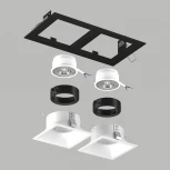 Встраиваемый светильник под LED модуль/ламп МR16 Lightstar Domino D5270606BMOD (220V)