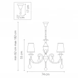 Подвесная люстра Osgona Cappa 691082