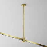 Крепление потолочное Medium 360мм с вводом питания Flarity латунь Maytoni Accessories for tracks Flarity TRA158C-BL1-BS (24V)