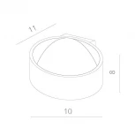 Настенный светильник Arte Lamp Cerchio A1417AP-1WH