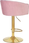 Стул барный DOBRIN DARCY GOLD (розовый велюр (1922-16)) 5025_GoldBase-LM GOLD, цвет сиденья розовый (1922-16), основания золото