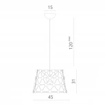 Подвесной светильник Divinare Cristallino 1609/02 SP-48