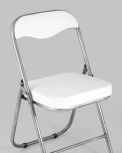 Стул складной Stool Group ДЖОН металлик, белый УТ000008059