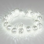 Гирлянда Eurosvet 400-003 хром перламутровый с эффектом мерцания