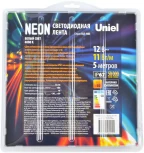 Светодиодная гибкая герметичная лента Neon 5 м. Neon ULS-N03-2835-100LED/m-8mm-IP67-DC12V-11W/m-5M-4000K блистер