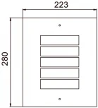 Уличный настенный светильник Oasis Light INOX 77815