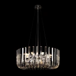 Подвесная люстра Loft It Dakota 10300/600 Nickel (220V, хрусталь, на тросе)