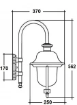 Настенный фонарь уличный IP44 Oasis Light MADRID-COOPER 84302c/10 Bl (220V, фонарь)