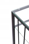 Консольный стол AllConsoles 1123-CB clear черный муар