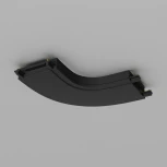 Конектор питания полукруглый Radity черный (магнитный) Maytoni Technical TRA084CR-11B