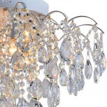 Потолочная люстра хрустальная Reluce 04039-0.3-07 WH+GOLD PN (220V)