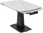 Стол M-City BALDE 120 MATT WHITE MARBLE SOLID CERAMIC / BLACK