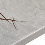 Стол Dublin раскладной 120-160х80х75 серый мрамор с чёрными ножками Bradex Home RF 0415