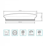 Настенно-потолочный светильник Gauss Basic Space Ston 995438260