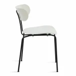 Стул VAN HALLEN (mod. 1534-45) белый/черный (пластик/металл)