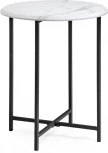 Журнальный стол Woodville Грейс мрамор белый / черный 516567