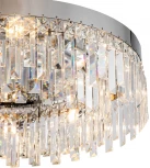 Потолочный светильник круглый Indigo LACRIMA V000404 (220V, хрусталь, круглые)