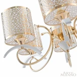 Подвесная люстра Arte Milano Florentia-9787 309787/5 Wh/Gd (220V, на цепи)
