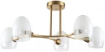 Потолочная люстра на штанге Lumion Kendall 6514/5C латунь E14 5*40W 220V