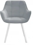 Стул 252 М поворотный, B22 GREY, ножки белые Dikline 00-00062312
