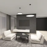 Потолочный светильник круглый Denkirs Thin DK6524-BK (LED, 220V, круглые, IP40)