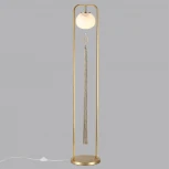 Торшер Odeon Light Fiolent 5432/1F золотой(под латунь)/стекло/кисточка/агат E14 1*40W (220V, выключатель)