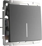 Выключатель одноклавишный с подсветкой (графит матовый) Werkel W1110164 (a063096)