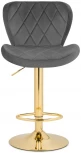Барный стул Woodville Porch dark gray / golden 15504