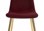 Обеденный стул на металлокаркасе Woodville Dabl wine red 11707