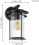 Настенный светильник уличный Eglo Valdeo 96239 (220V)