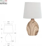 Настольная лампа Rivoli Chimera 7072-503 (220V, выключатель)