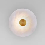 Светодиодный настенный светильник Eurosvet Thasos 40340 LED латунь с мраморным рассеивателем (220V, круглые)