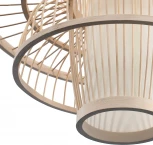 Подвесной светильник ST Luce Alma SL6241.513.01 Древесный/Белый E27 1*40W (220V, на проводе)