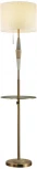 Торшер со столиком с usb-портом Odeon Light Latte 5403/1F бронзовый/светло-коричневый/кремовый/металл/керамика/ткань E27 1*60W (220V, выключатель)