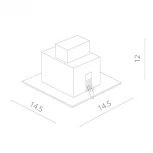 Встраиваемый точечный светильник Arte Lamp Cardani Medio A5930PL-1WH (220V)