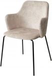 Стул M-City AMARETTO VBP206 античный светло-бежевый/ черный каркас