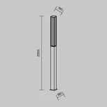 Уличный наземный светильник Maytoni Expo O480FL-L25B3K (LED, 220V, IP65)