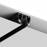 Шинопровод магнитный встраиваемый под натяжной потолок 48В 3м, черный Hesby Lighting ElDeko HSBL_0186