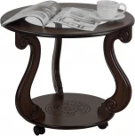 Стол журнальный Грация (С) на колесах темно-коричневый от фабрики Mebelik