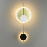 Настенный светильник Lumion Marque 5691/13WL LEDIO белый, черны LED 13W 820Лм 3000К 220V (круглые)