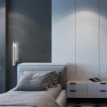 Светильник настенный диммируемый (выключатель) Novotech Fermo 359312 OVER белый LED 7W+7W 4000K 220V (регулировка яркости)