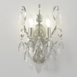 Бра Crystal Lux ESMIRALDA AP2 SILVER (220V, подвески, свеча, листья)