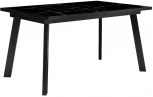 Стол DikLine HBS140 мрамор черный,опоры черные