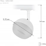 Трековый светильник ЭРА TR46 - GX53 WH (220V, шар)