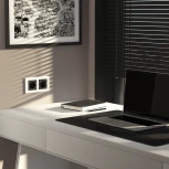 Рамка на 2 поста (белый, стекло soft-touch) Werkel W0023101 (a064565)