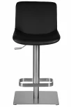 Стул барный DOBRIN ALDO (черный PU YP33-19, основание из нержавеющей стали)