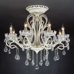 Потолочная люстра Eurosvet 12205 12205/8 белый (хрусталь Strotskis, подсвечник, свеча)